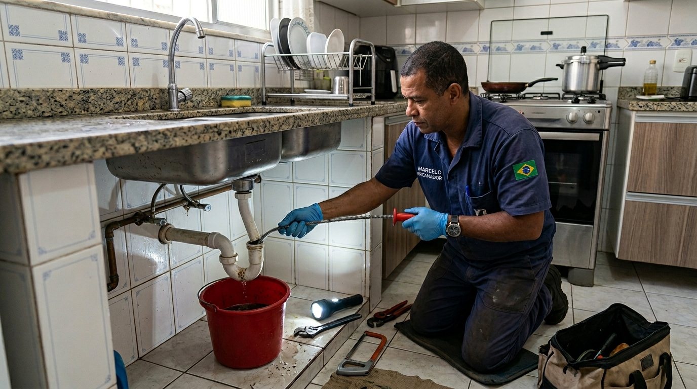 Ligação da Pia da Cozinha em Divinópolis‑MG