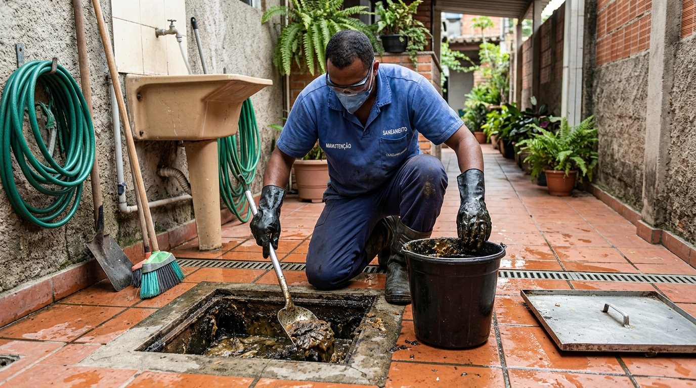 Limpeza de Caixa de Gordura Comercial em Divinópolis‑MG